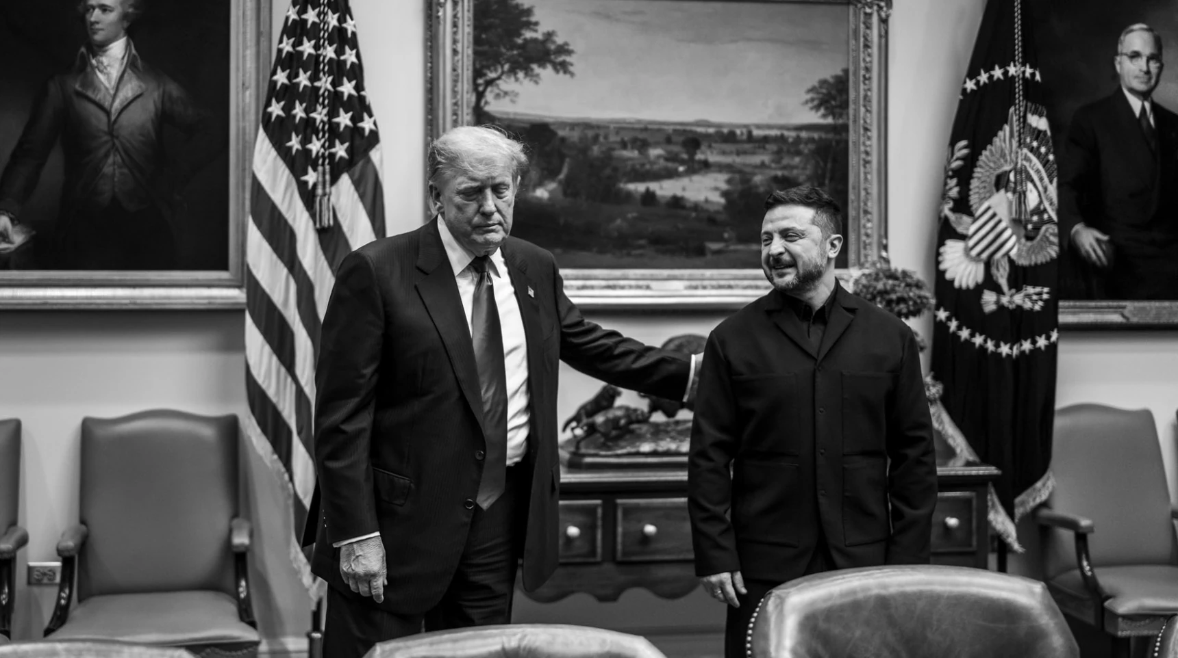 Дональд Трамп і Володимир Зеленський в Овальному кабінеті Білого дому 28 липня 2026 року