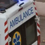 Місце падіння безпілотника біля АЗС на межі з Київською областю